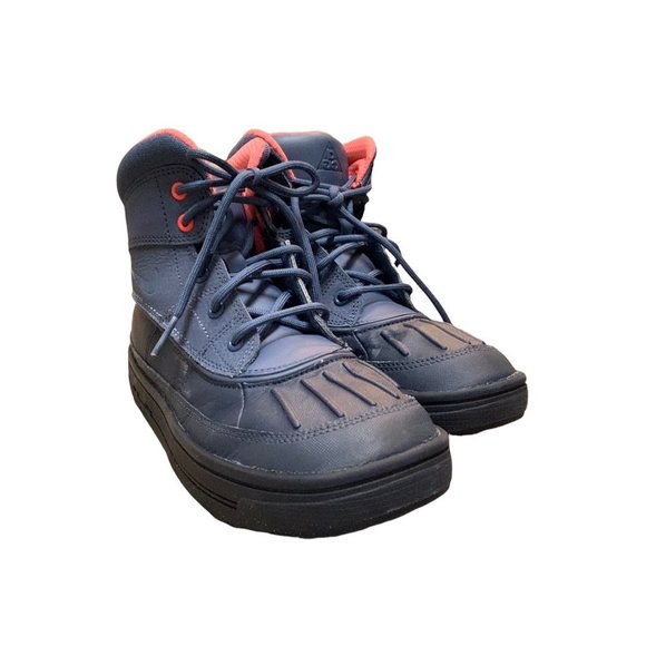 NIKE ACG Girls All Weather Blue & Pink Rubber Sole Waterproof High Top Boot-Sz 2 - Picture 2 of 15